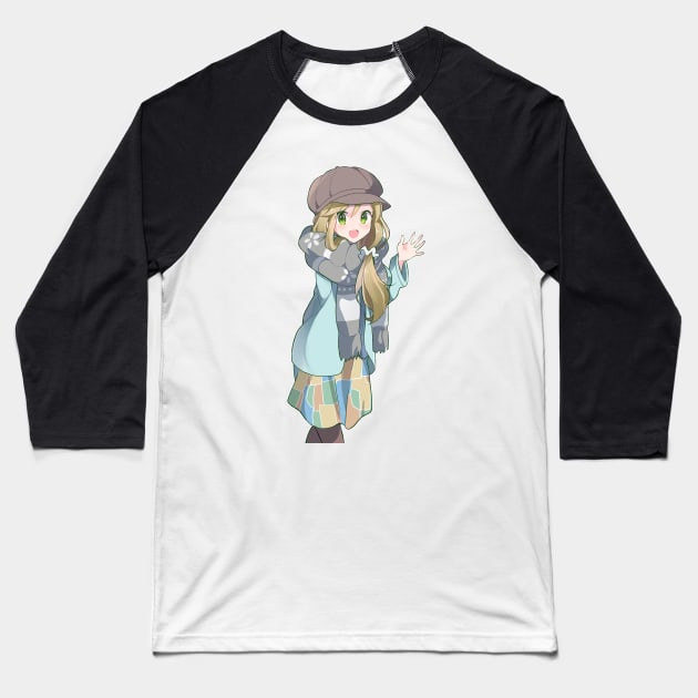 Aoi Yuru Camp Baseball T-Shirt by KokoroPopShop